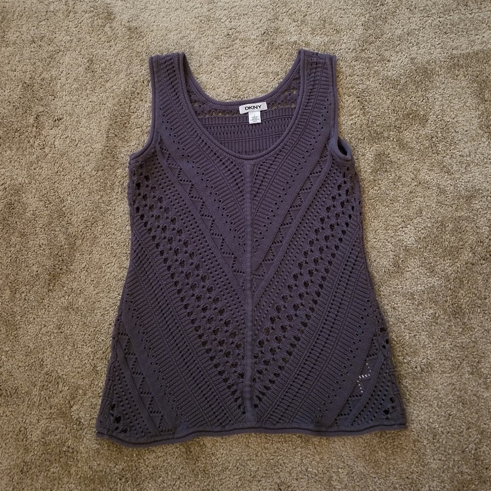 🌻 DKNY Gray Sweater Tank Top